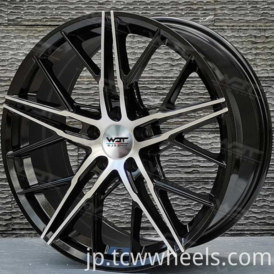 Alloy car wheels with less loss